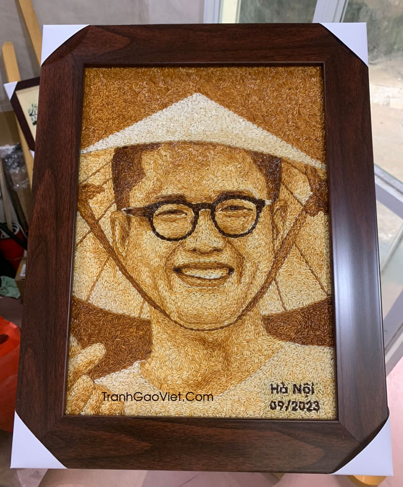 Tranh gạo chân dung