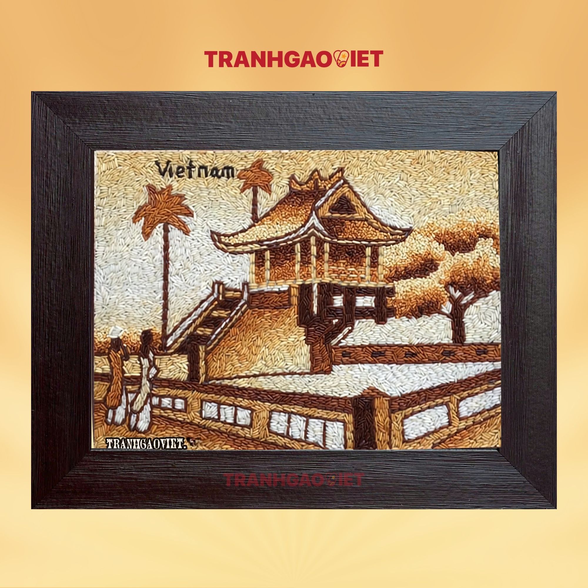 Tranh gạo ch&ugrave;a một cột