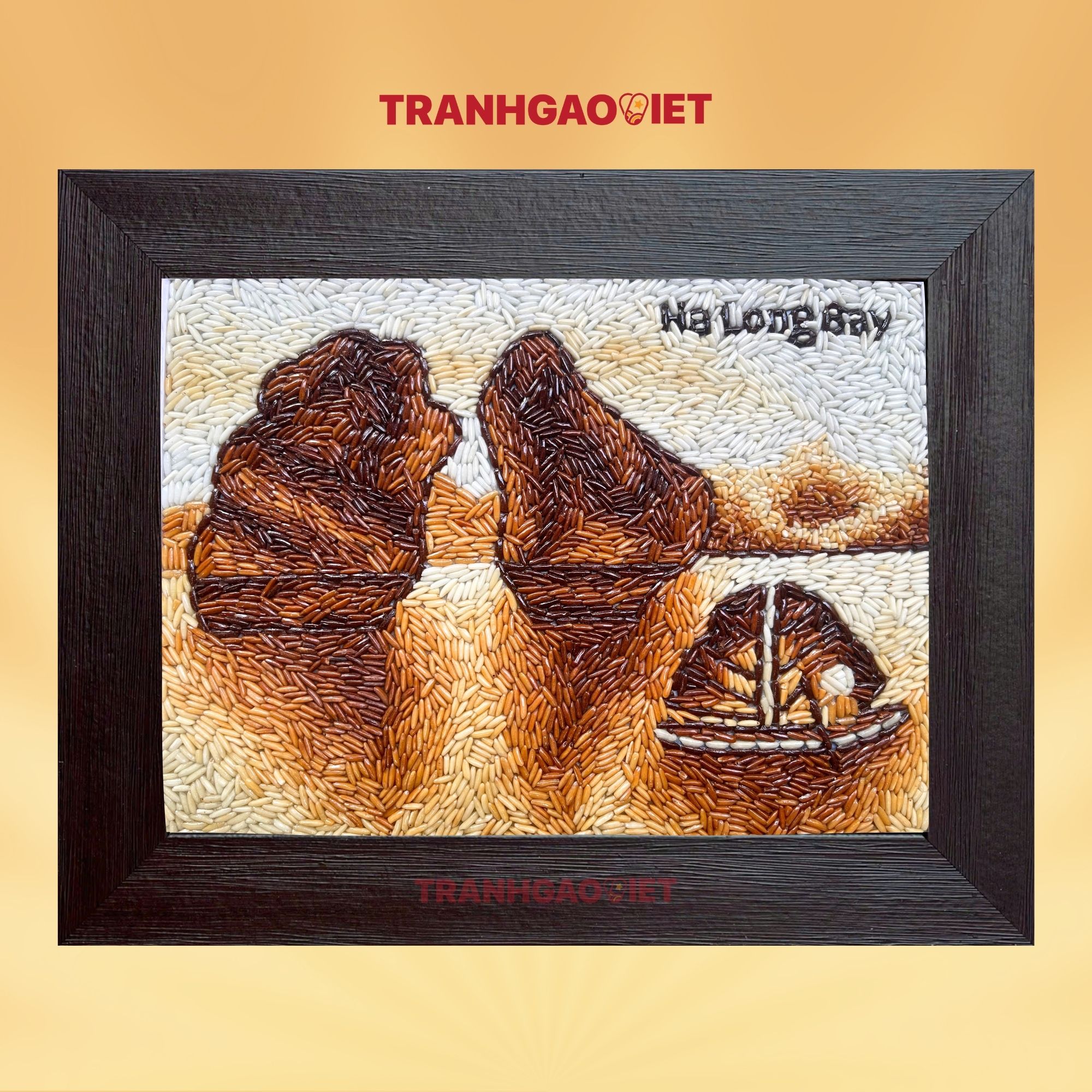 Tranh gạo vịnh hạ long