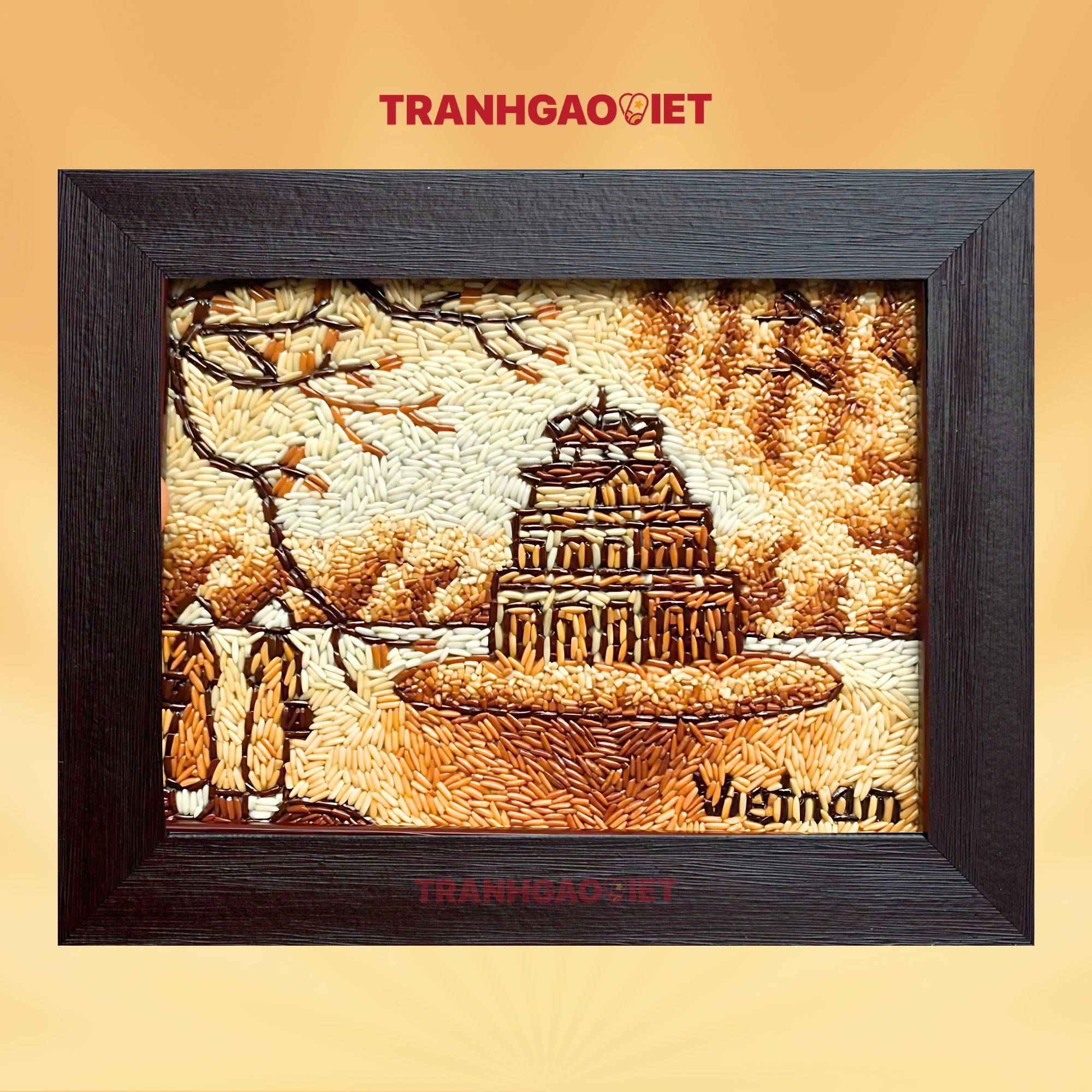 Tranh gạo th&aacute;p r&ugrave;a