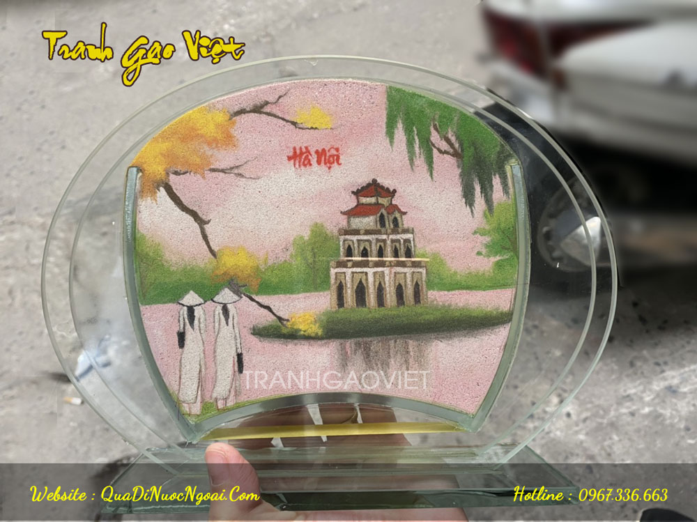 Tranh c&aacute;t Th&aacute;p R&ugrave;a H&agrave; Nội