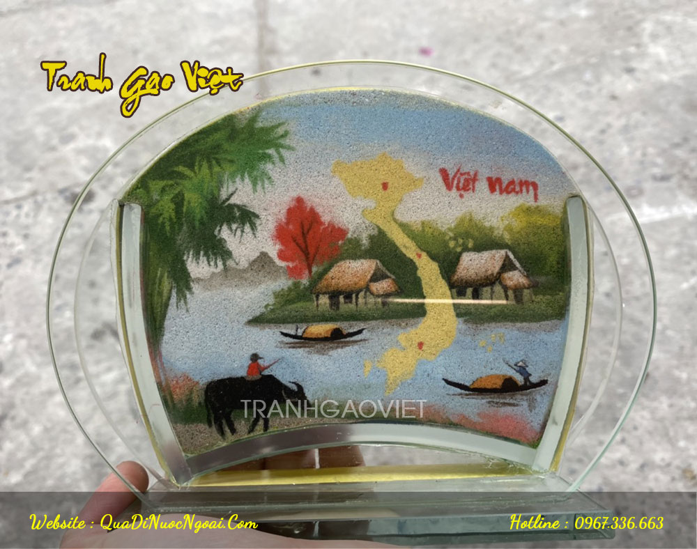 Tranh c&aacute;t bản đồ việt nam