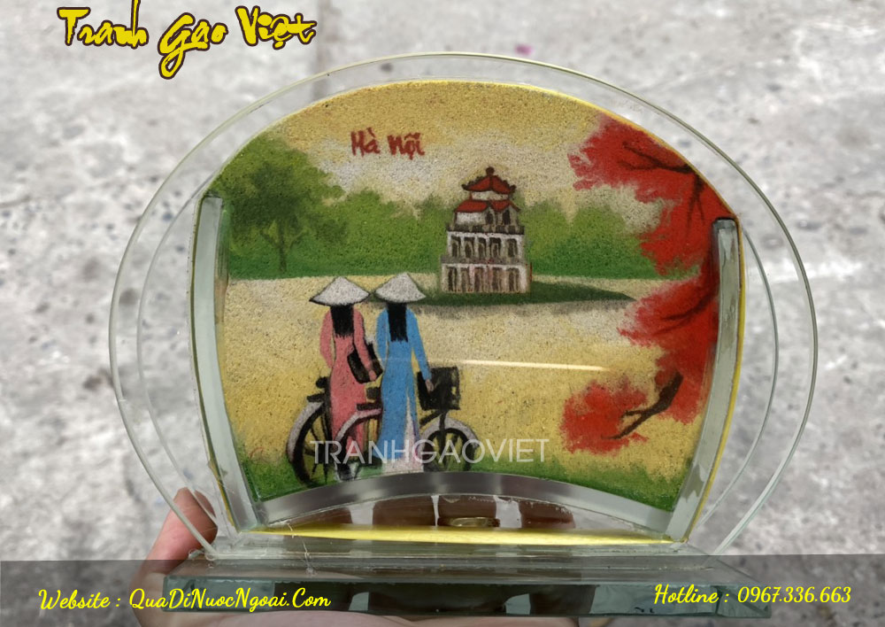 Tranh cát Tháp Rùa