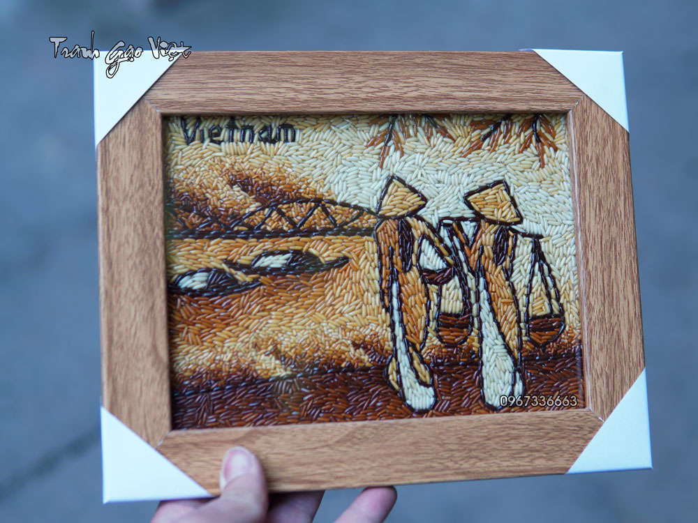 Tranh gạo cầu tràng tiền huế
