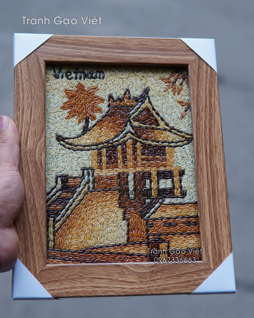 Tranh gạo ch&ugrave;a một cột