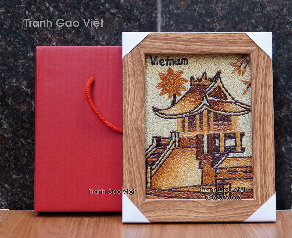 Tranh gạo ch&ugrave;a một cột để b&agrave;n