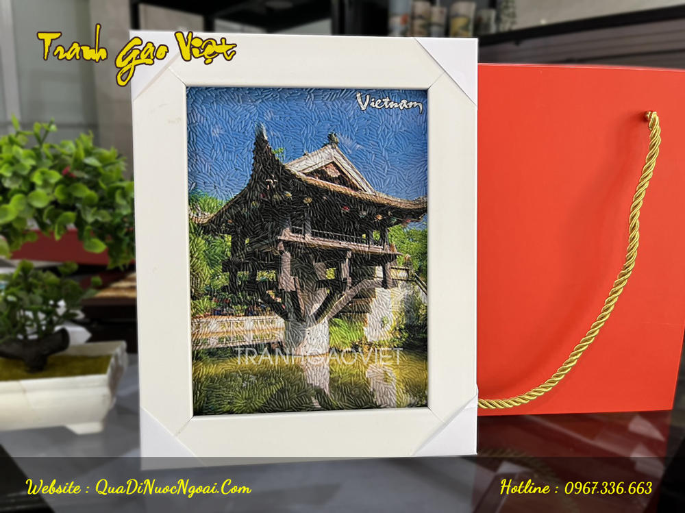 tranh gạo chùa một cột