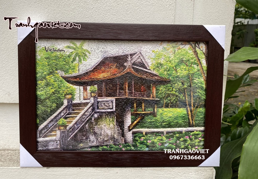 tranh gạo ch&ugrave;a một cột