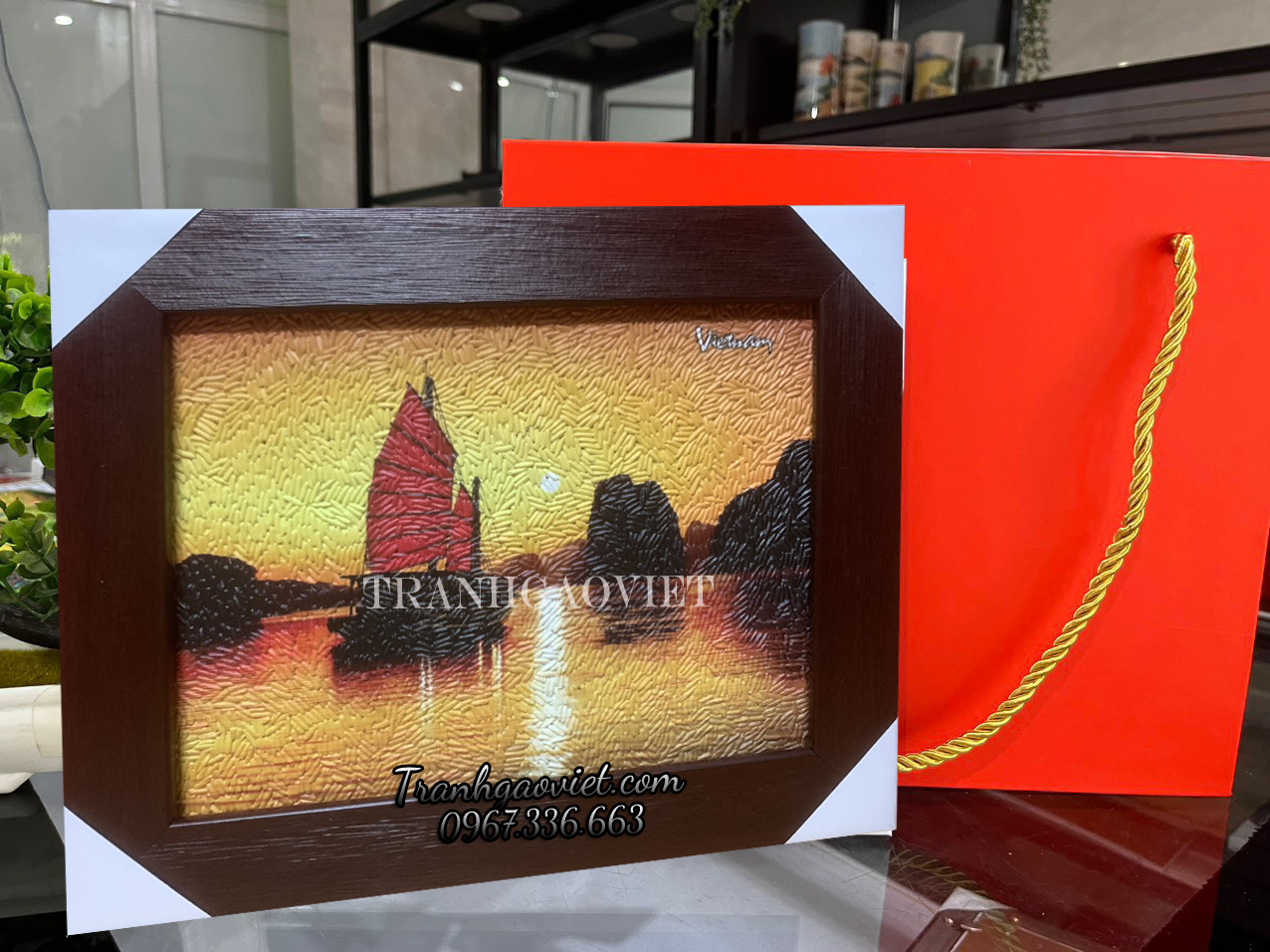 tranh gạo vịnh hạ long