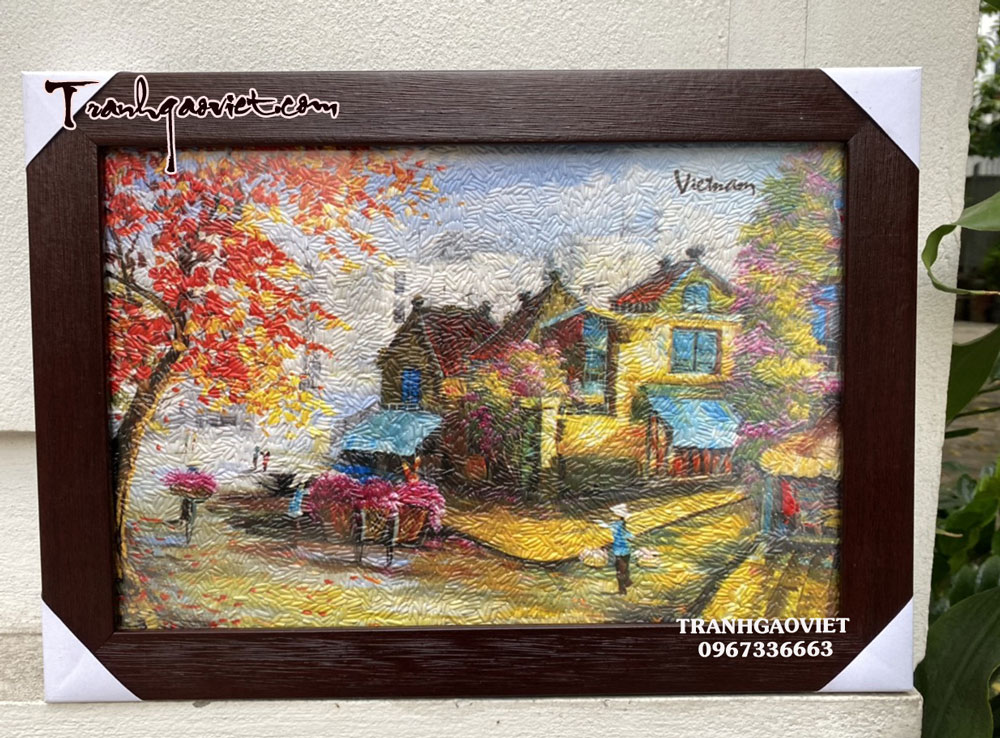 Tranh gạo phố cổ HN