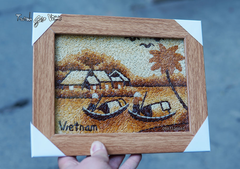 Tranh gạo sông nước miền tây