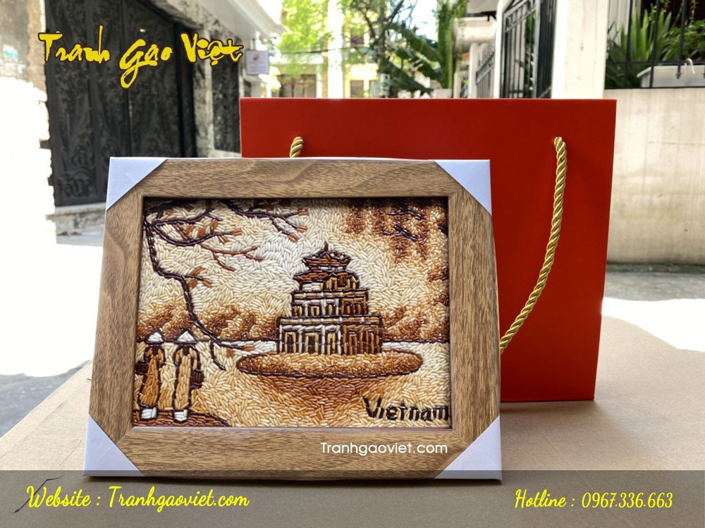 Tranh gạo để b&agrave;n