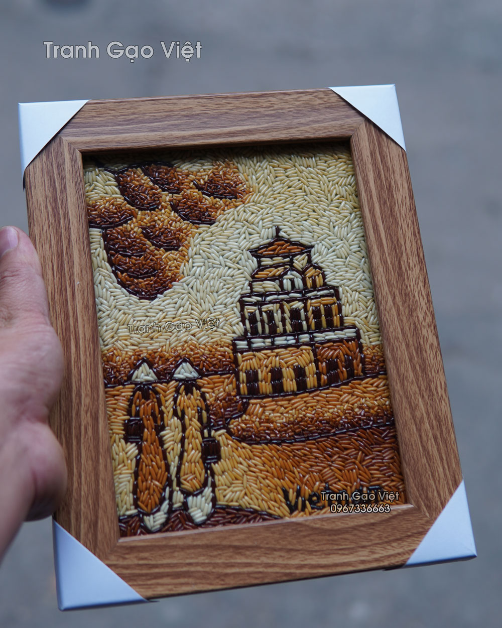 Tranh gạo hồ gươm để b&agrave;n