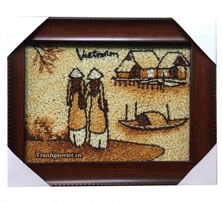 tranh cô gái áo dài