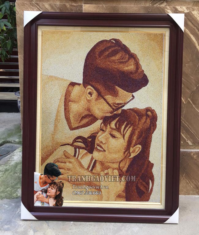 ch&acirc;n dung tranh gạo