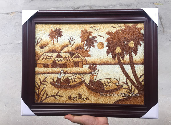 Tranh gạo phong cảnh