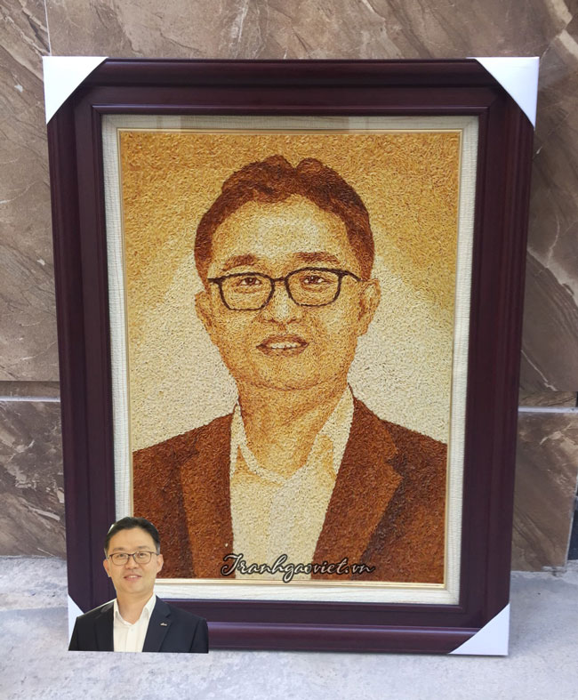 Tranh ch&acirc;n dung tặng người nước ngo&agrave;i