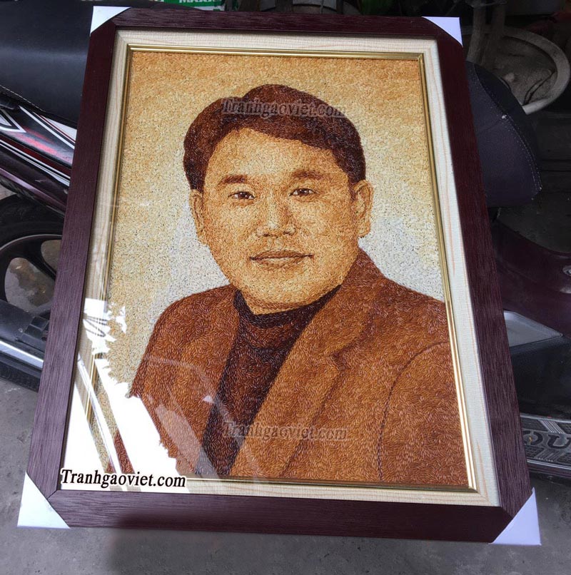 Tranh ch&acirc;n dung qu&agrave; tặng sếp 