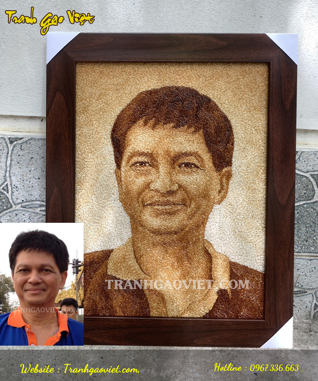 trtanh gạo ch&acirc;n dung 