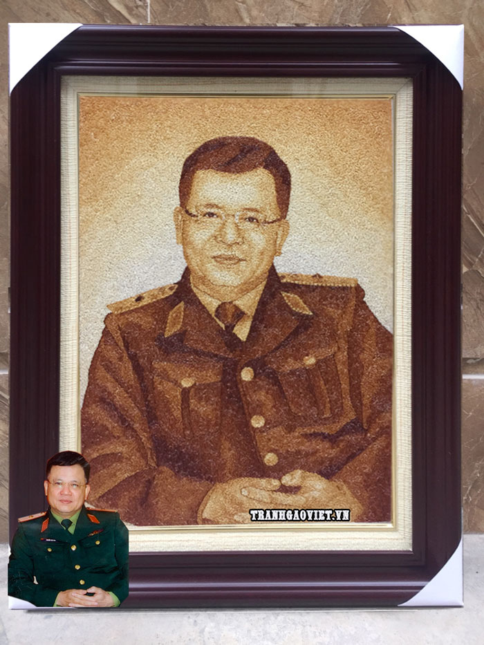 Tranh kh&aacute;ch đặt l&agrave;m qu&agrave; tặng bố 