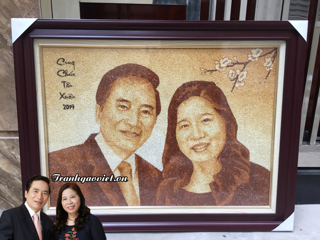 Tranh kh&aacute;ch đặt l&agrave;m qu&agrave; tặng mừng năm mới độc đ&aacute;o v&agrave; &yacute; nghĩa