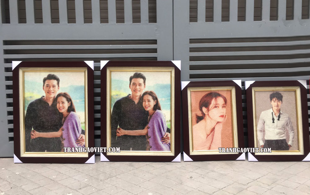 tranh gạo m&agrave;u