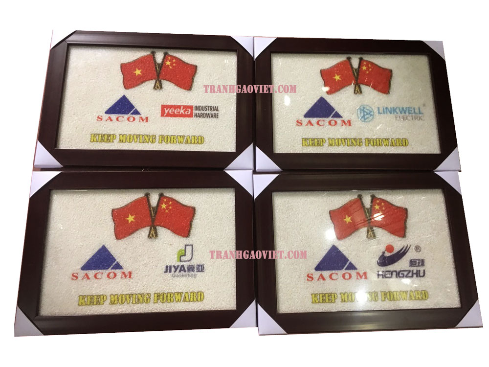 Tranh logo qu&agrave; tặng đối t&aacute;c