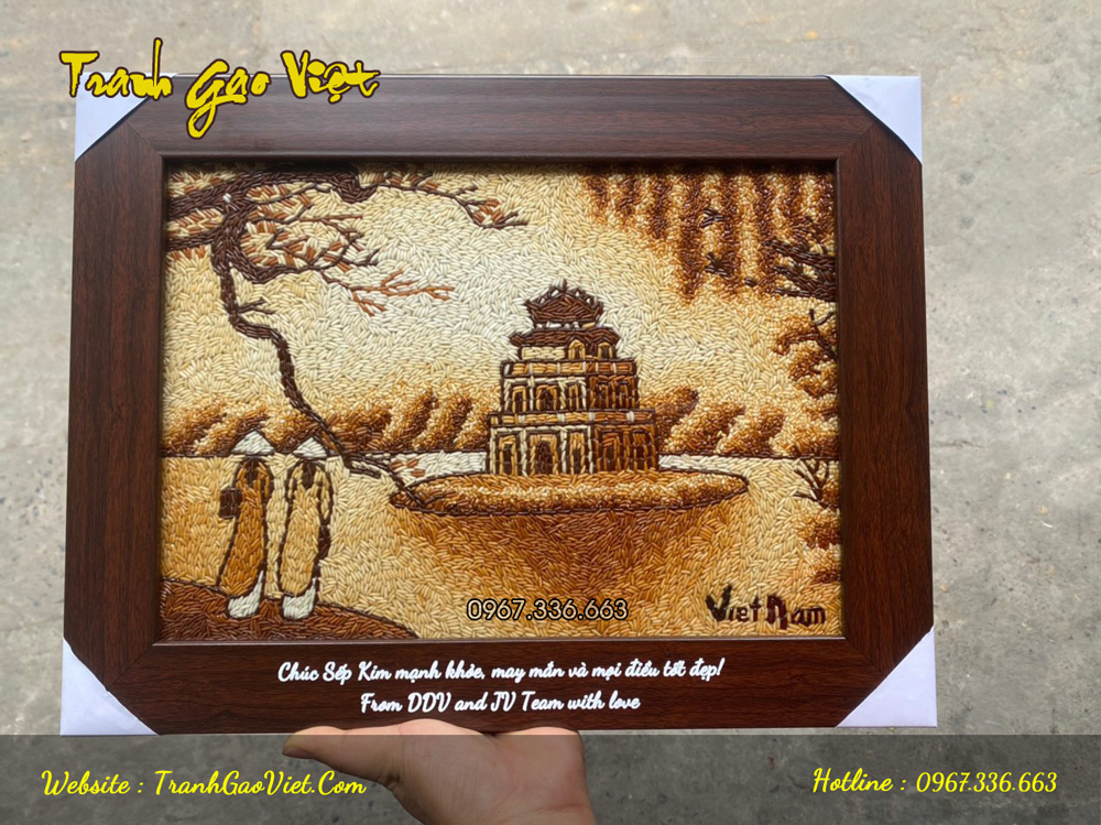 Tranh gạo hồ gươm