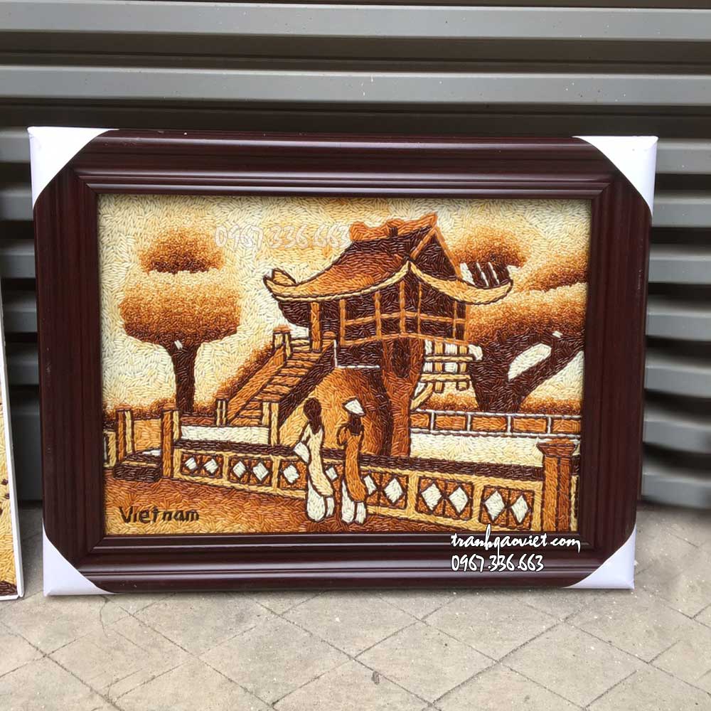 tranh gạo ch&ugrave;a một cột