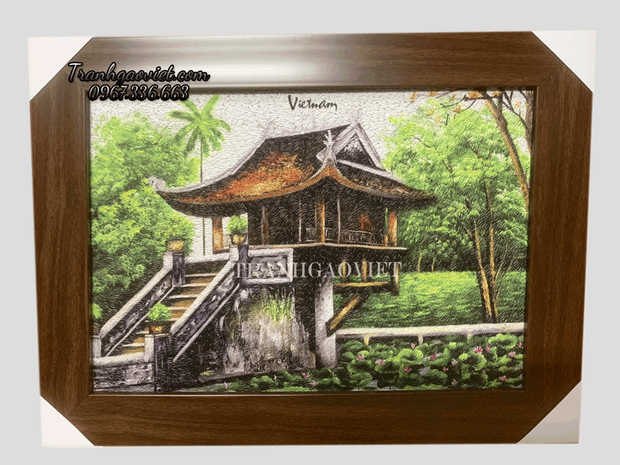 tranh gạo ch&ugrave;a một cột