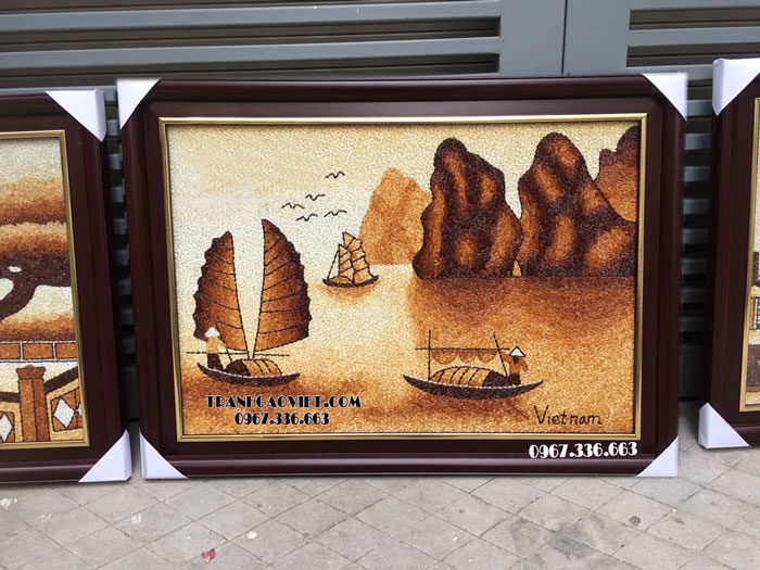 tranh gạo vịnh hạ long