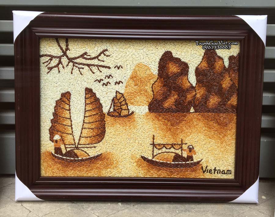 tranh gạo vịnh hạ long