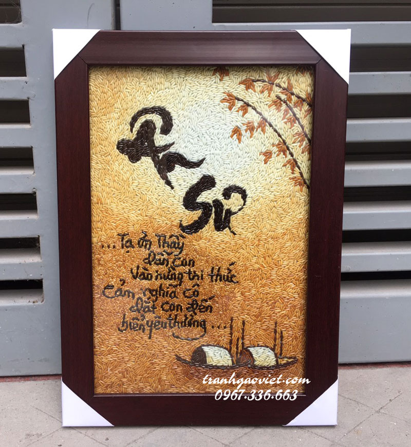 tranh gạo chữ &acirc;n sư