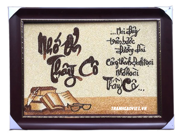 tranh nhớ ơn thầy c&ocirc;