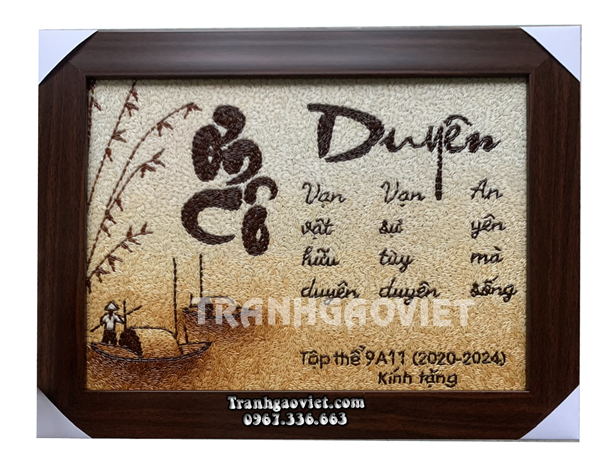 Tranh gạo ơn c&ocirc;