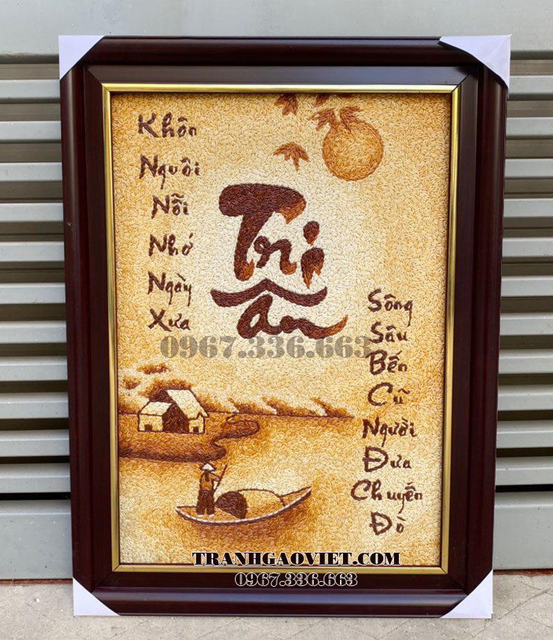 tranh gạo tri ân thầy cô