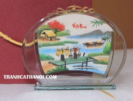 Tranh cát phong cảnh quê hương
