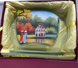 Tranh cát Tháp Rùa Hà Nội TC05