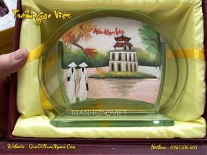 Tranh cát Tháp Rùa Hà Nội TC06
