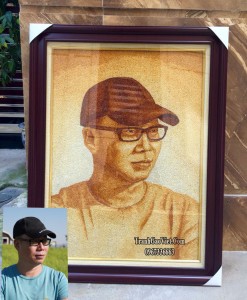 Tranh gạo chân dung