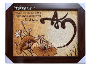 Tranh chữ An quà tặng thầy cô