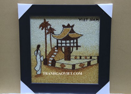 Tranh gạo chùa một cột hà nội