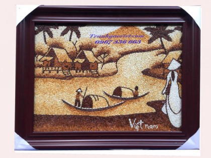 Áo dài và sông quê