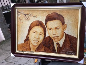 Tranh tặng cha mẹ kỷ niệm ngày cưới