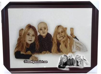 Tranh chân dung 3 chị em