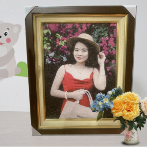 Quà tặng tranh gạo chân dung