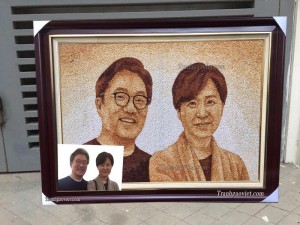 Tranh chân dung quà tặng khách nước ngoài