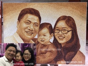 Tranh chân dung gia đình TGCD160