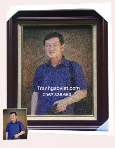 tranh gạo quà tặng sếp