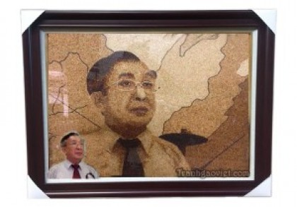 Giáo sư khoa trắc địa Tranh khách đặt làm quà tặng thầy